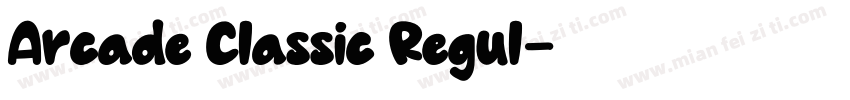 Arcade Classic Regul字体转换